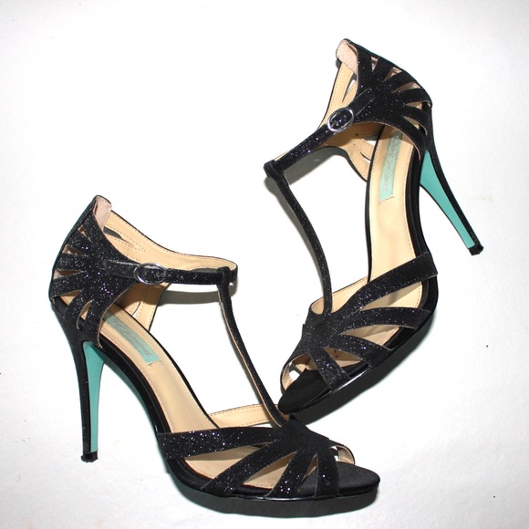 blue by betsey johnson tee glitter dress sandals